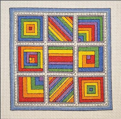 (image for) Quilt Blocks 15 - Rainblocks